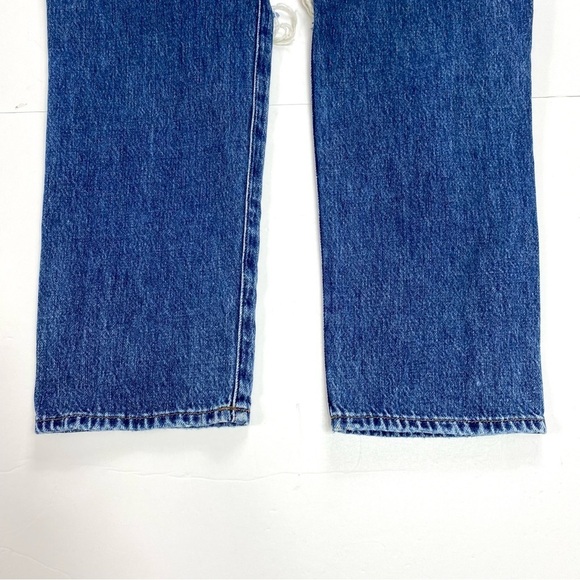 FRAME Denim Le Original Straight-Leg High Rise Jeans Style LOJ207 Whitmore Slash - Picture 9 of 15